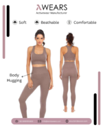 Customized Seamless Active Wear Gym Yoga Bra & Women Leggings