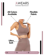 Customized Seamless Active Wear Gym Yoga Bra & Women Leggings - Image 3