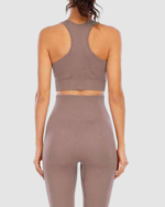 Customized Seamless Active Wear Gym Yoga Bra & Women Leggings LW-001 - Image 2