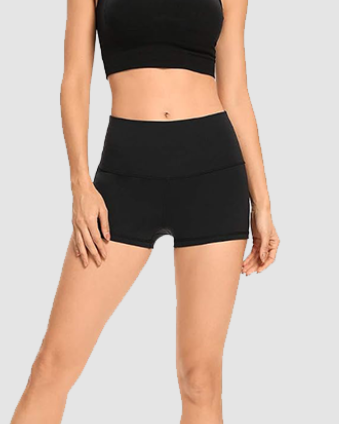 1 Women High-Waist Tummy Control Workout Shorts LW-014 - Image 1