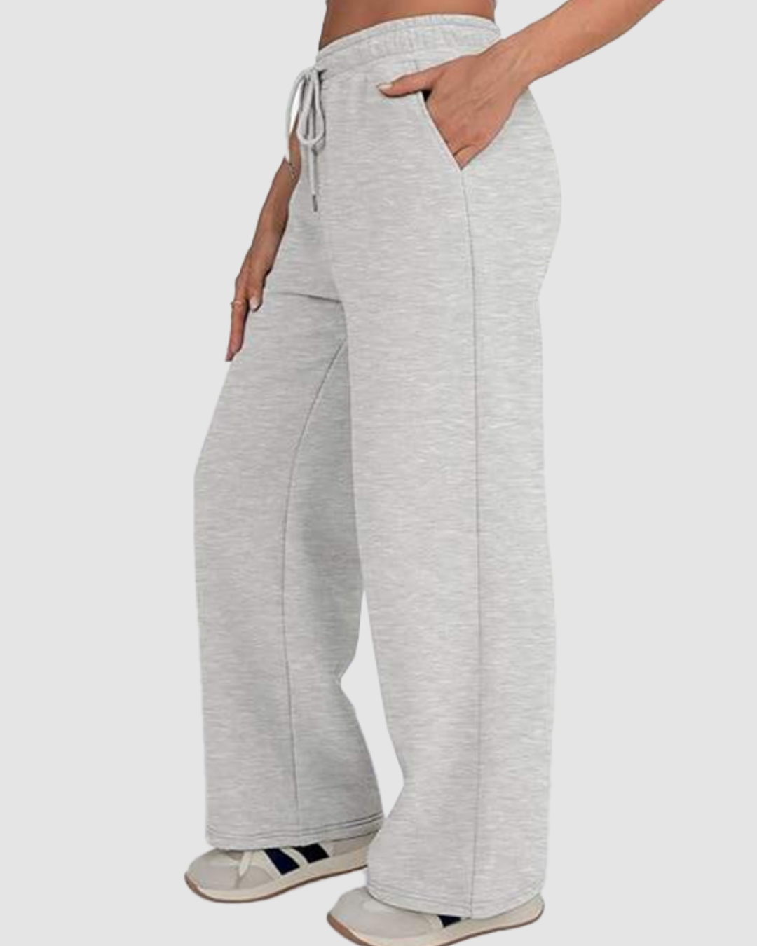 1 Women’s High-Waist Wide-Leg Sweatpants LW-011 - Image 1