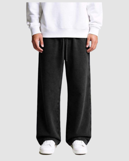 Men’s Cotton Baggy Wide-Leg Sweatpants LW-007