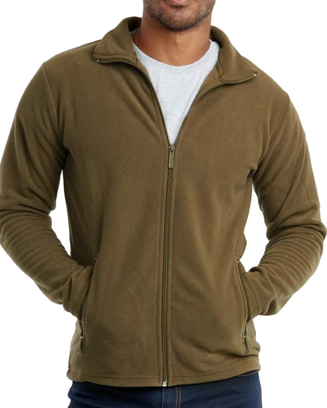 1 Men's Full-Zip Polar Fleece Jacket LW-004 - Image 1