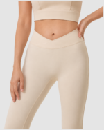 Cross Waist Leggings & U-Neck Sports Bra LW-002 - Image 2