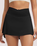 Crossover High-Waist Tennis Skirt with Pockets LW-015 - Image 3