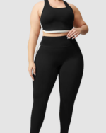 Plus Size High-Waist Butt-Lift Yoga Set LW-018 - Image 4