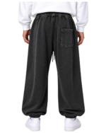 Men’s Cotton Baggy Wide-Leg Sweatpants LW-007 - Image 2