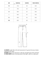 Men’s Cotton Baggy Wide-Leg Sweatpants LW-007 - Image 5