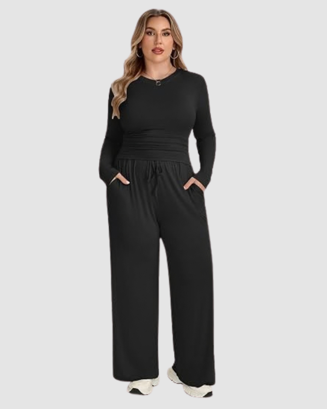 1 Plus Size Women’s 2-Piece Lounge Set LW-033 - Image 1