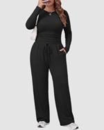 Plus Size Women’s 2-Piece Lounge Set LW-033 - Image 2