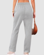 Women’s Fleece Straight-Leg Sweatpants LW-032 - Image 3