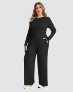 Plus Size Women’s 2-Piece Lounge Set LW-033 - Image 3