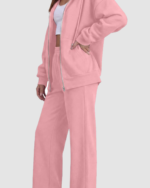 Women’s 2-Piece Full-Zip Hoodie & Sweatpants Set LW-022 - Image 3
