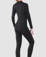 Women’s Long Sleeve Zip-Up Bodycon Jumpsuit LW-025 - Image 3