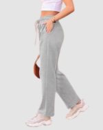 Women’s Fleece Straight-Leg Sweatpants LW-032 - Image 4