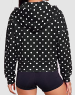 Women’s Cropped Printed Hoodie Jacket LW-024 - Image 4