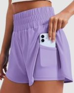 Women’s High Split Running Shorts LW-034