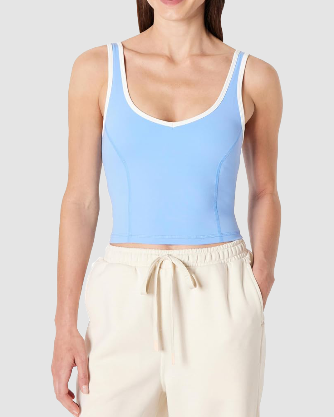 1 Women's FormFlex Light Support Crop Tank LW-041 - Image 1