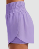 Women’s High Split Running Shorts LW-034 - Image 2