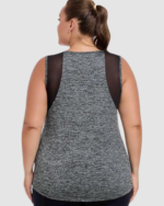 Plus Size Mesh Workout Suit LW-047 - Image 4