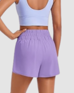 Women’s High Split Running Shorts LW-034 - Image 4