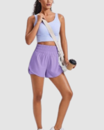 Women’s High Split Running Shorts LW-034 - Image 5