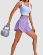 Women’s High Split Running Shorts LW-034 - Image 6